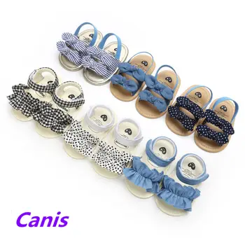 

0-18Months 1Pair Toddler Baby Girl Soft Sole Crib Shoes Infant Summer Princess Sandals Shoes