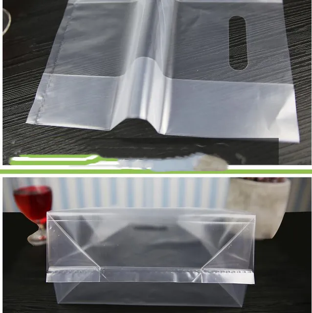 Sac en plastique transparent avec poignée, grand sac d'emballage pour  conteneur alimentaire Sacs d'emballage pour gâteaux à la fête - Chine Sac  d'emballage extérieur, sac à dos