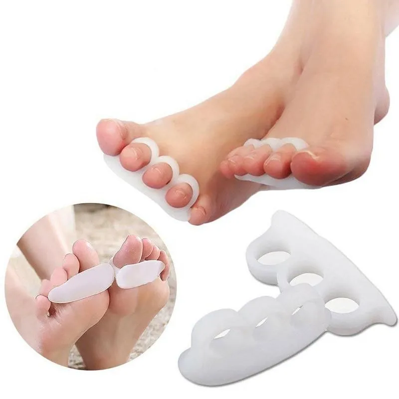 1 Pair Silicone Hammer Claw Toe Separator Correction Tool Gel Orthopedic Corrector Overlapping Straightener Hallux Valgus T C8O1