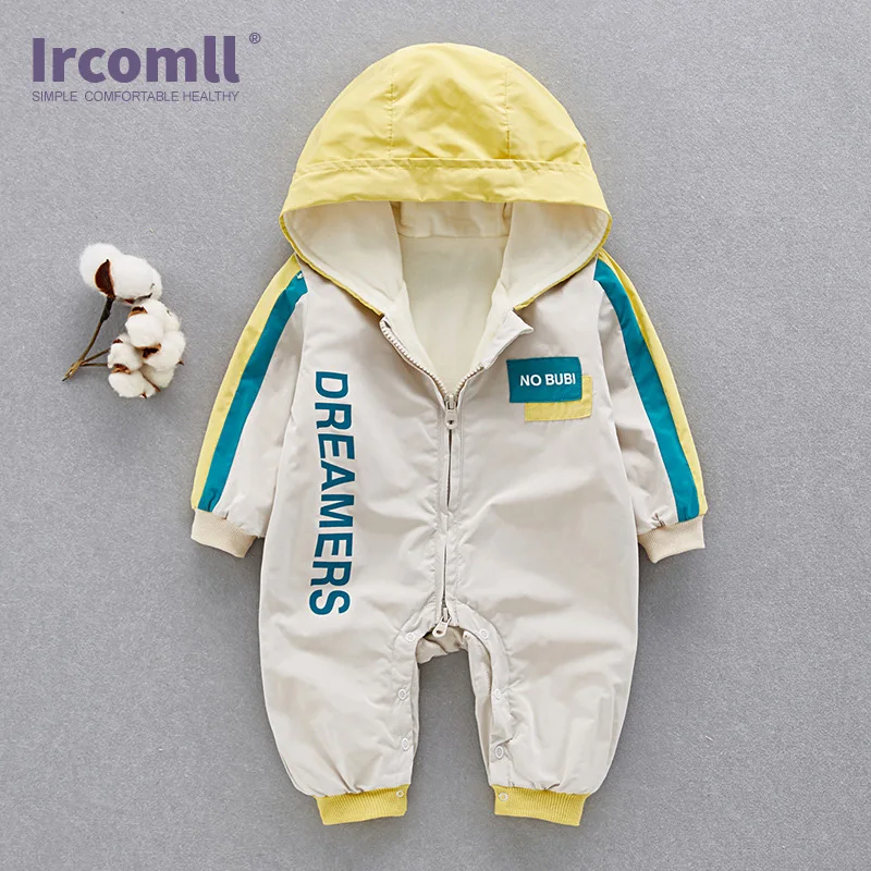 Ircomll/Новинка; сезон осень; модная Милая Детская подкладка для одежды; флисовые комбинезоны с длинными рукавами; костюм для малышей; комбинезон для малышей; пальто