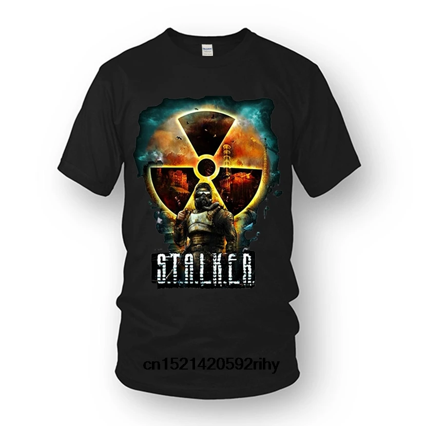 High Quality Mens T-shirts Stalker t shirt Men and Unisex Cotton Tops Tees Black White Blue T-shirt Brand Clothing | Мужская одежда
