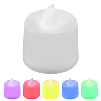 

100pcs Mini LED Candle Lights Multi-colors Candle Lamp Simulation Flame Lights Party Birthday Supplies Wedding Home Decoration