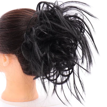 

MUMUPI Synthetic Scrunchy Chignon Elastic curly Messy bun messy Scrunchies Wrap For Ponytail Extensions For Women hair holder