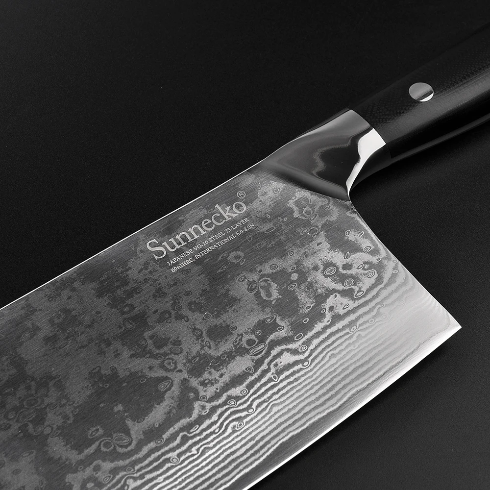  SUNNECKO 4pcs Kitchen Knives Set Santoku Chef Utility Knife Damascus Steel Japanese VG10 Blade G10  - 32931169629