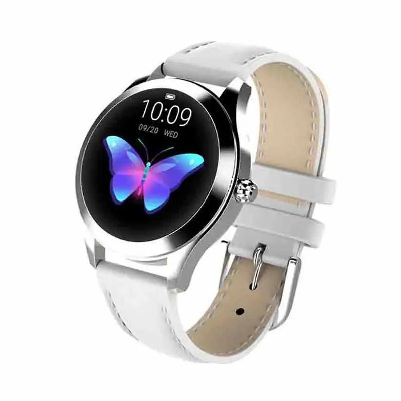 KW10 multifunctional portable smart bracelet round screen stainless steel waterproof call reminder watch  | Smart Wristbands -4001227592669