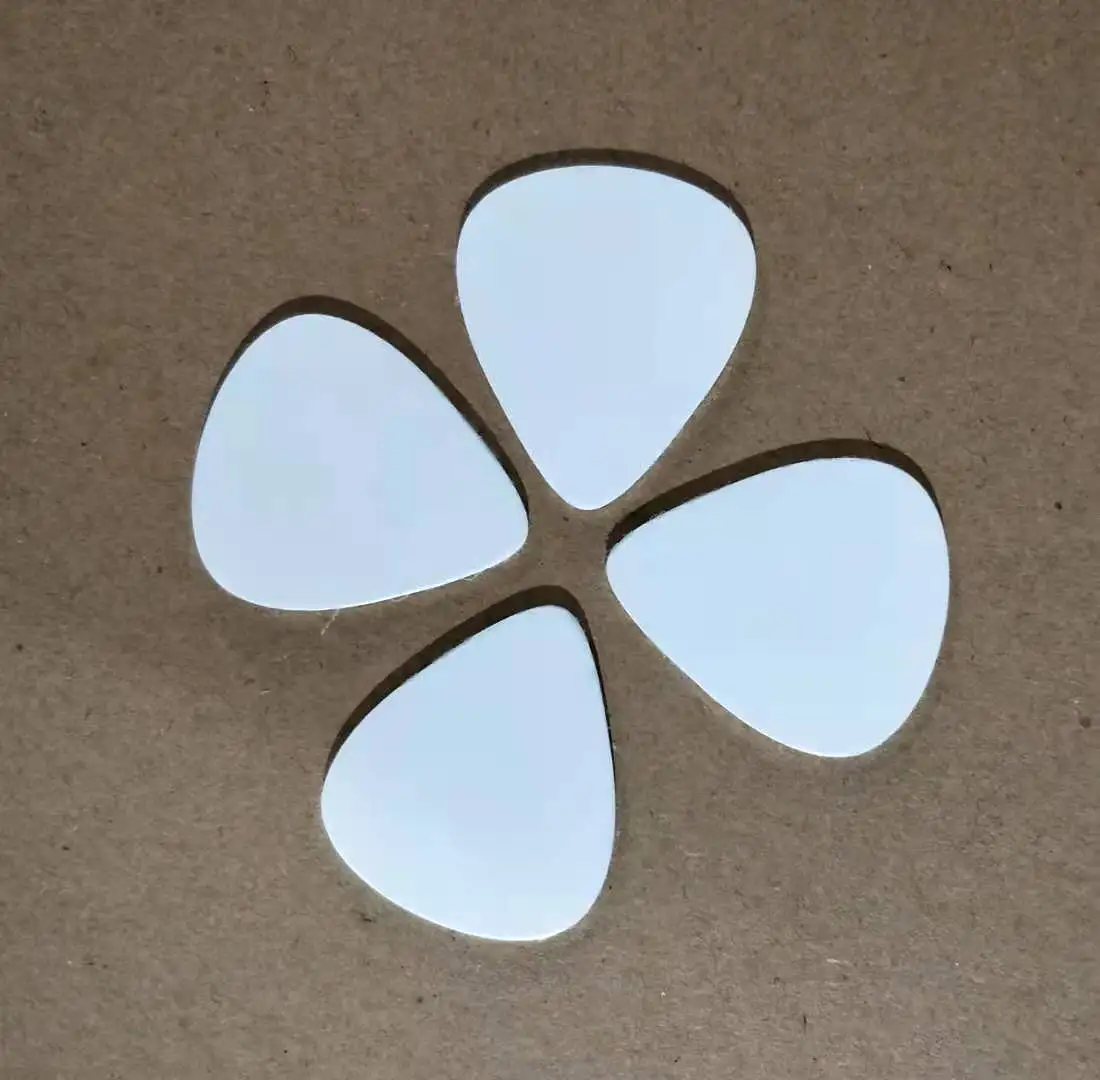 Sublimation Guitar Picks Heat Transfer Musical Instrument Pick Guzheng Picks DIY Christmas Gift Happy New Year