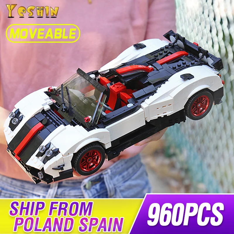 Высокотехнологичный механический гоночный автомобиль Mould King 13105 MOC кабристр Pagani
