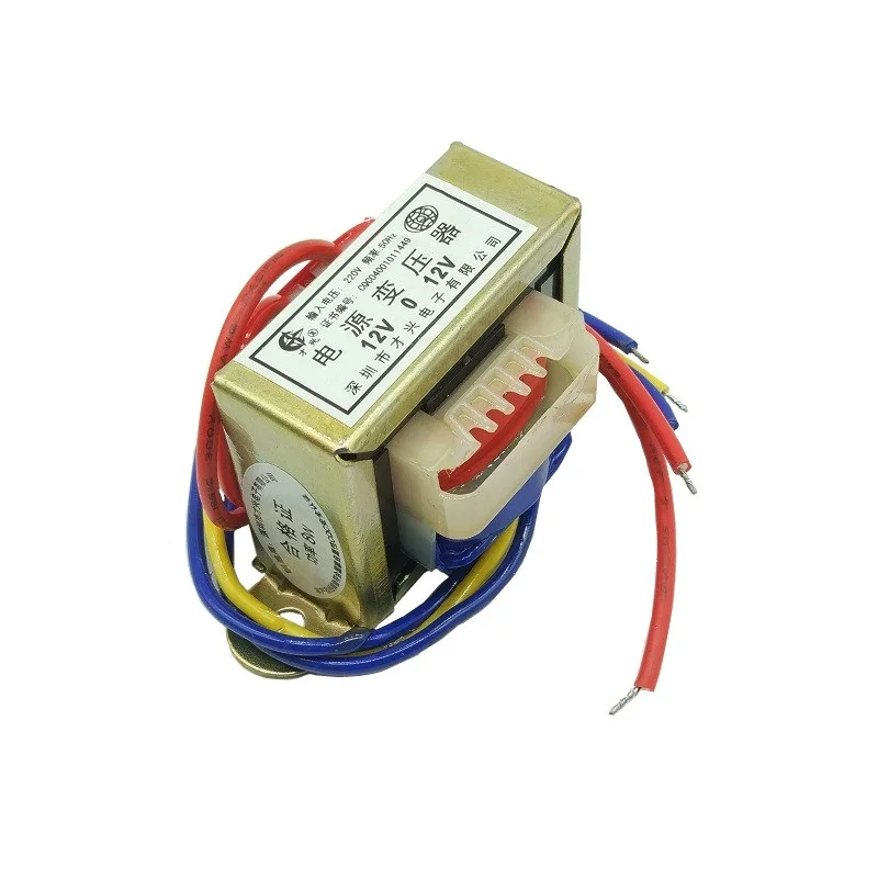 Трансформатор мощности EI48-18 8W/VA 220V to Dual 12V 0.3A × 2 частота питания AC | Обустройство
