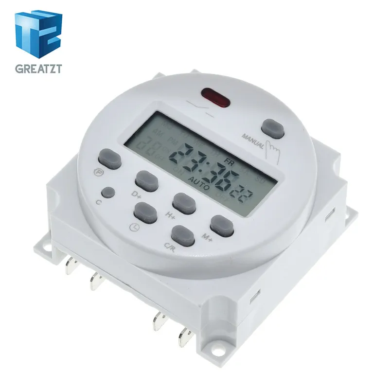 CN101A LCD time switch 12V 24V 110V 220V Time Relay Street lamp billboard power supply timer WITHOUT waterproof box | Электронные