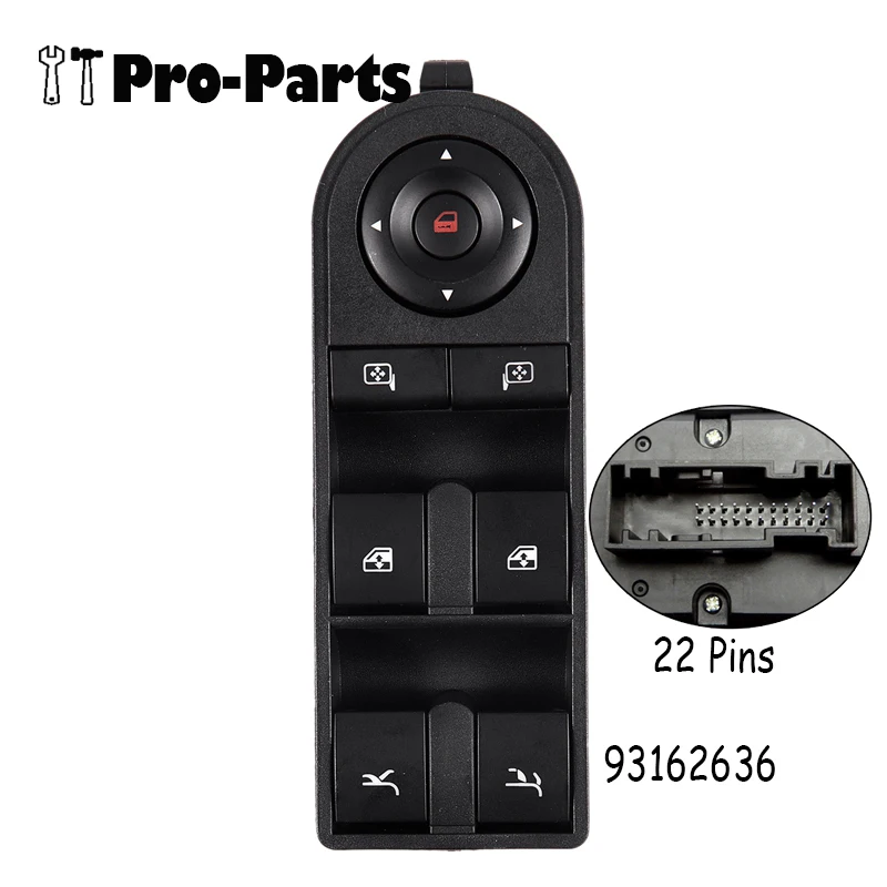 

93162636 New Electric Power Window Master Control Switch Button For Vauxhall Tigra Twintop OPEL TIGRA B 2004-2009