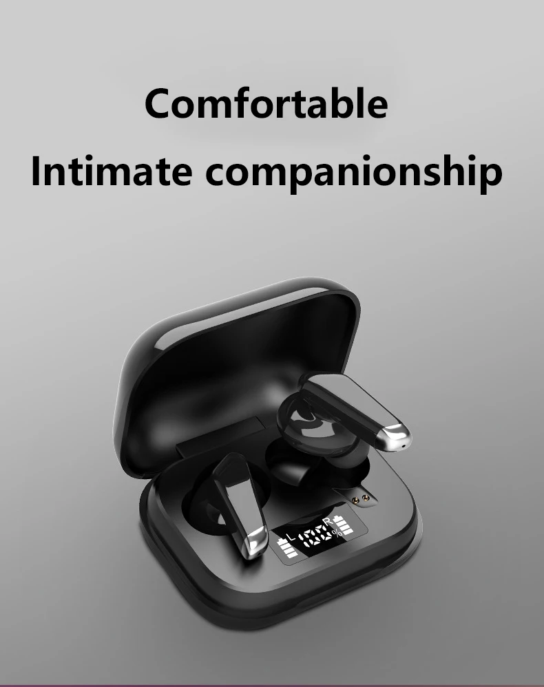 TWS Bluetooth Headphones LED True Wireless Headphones with Touch Control with Microphone Waterproof Sports Headphones for Xiaomi