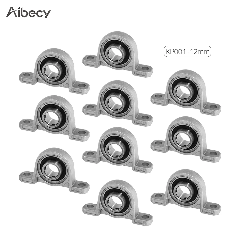 buy Aibecy Metal Ball Bearing Pillow Block KP004 Mounted Ball Bearings Core Diameter 20mm 3D Printer Accessories Pack of 10pcs