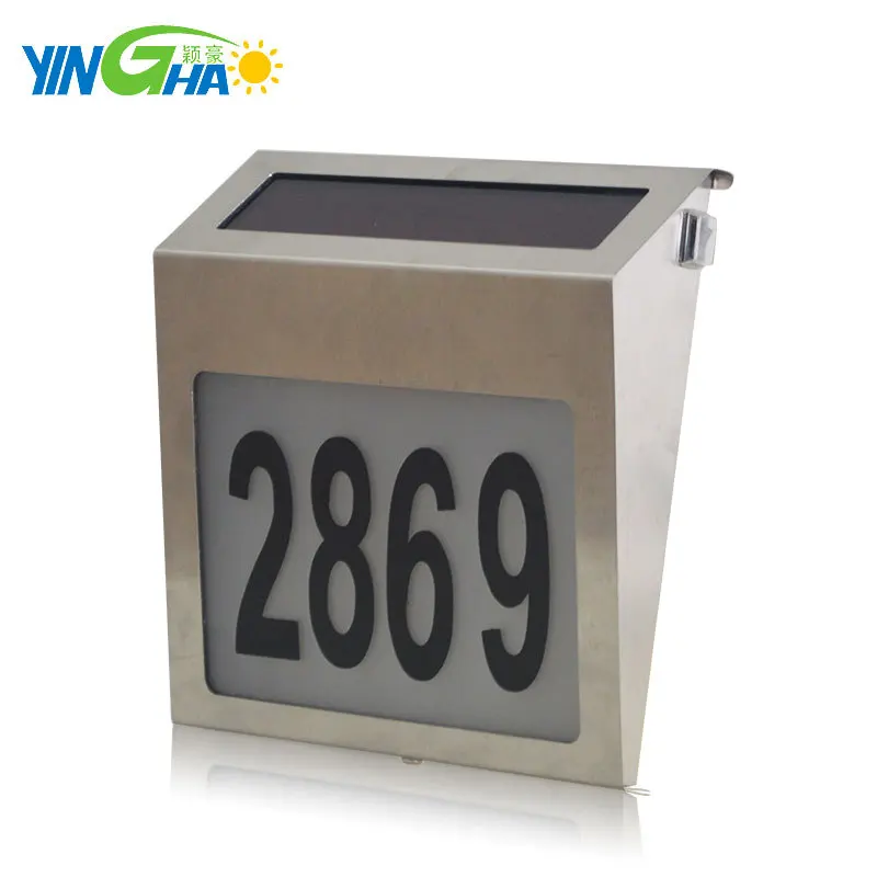 

Solar with Numbers Doorplate Lamp Solar LED Lamp Courtyard Wall Lamp Landscape Lamp Solar Street Lamp