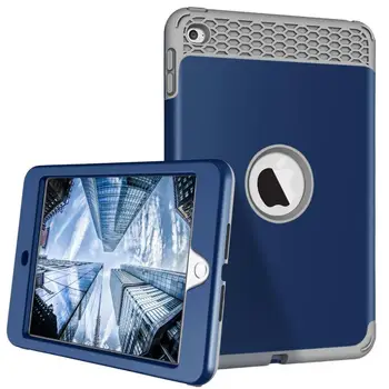 

New Armor Case For iPad mini 4 A1500 A1538 Kids Safe Heavy Duty Silicone Hard Cover For Ipad mini 4 Tablet Case+Stylus Pen+Gift.