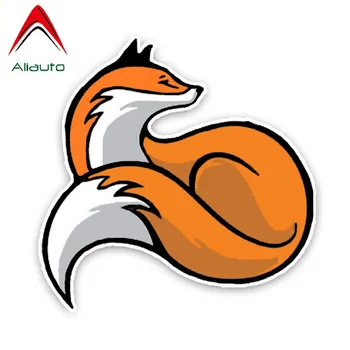 

Aliauto Cartoon Car Sticker Lovely Red Fox Tail Decoration Vinyl Decals Cover Scratches for Passat B6 Lada Vesta Opel ,15cm*15cm