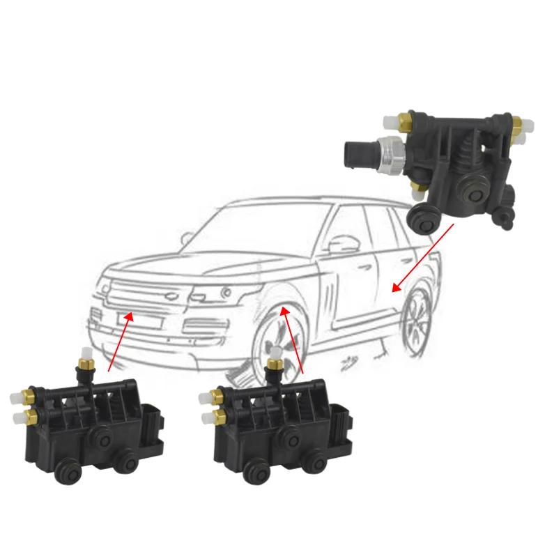 Клапанный блок для Range Rover L322 или Дискавери 3 Дискавери 4 RVH000095 RVH000055 RVH000046 компрессор пневматической подвески