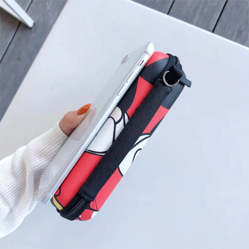 10 см* 16,2 см сумка на молнии для наушников power Bank большой ящик для хранения Cinnamoroll pomparin Русалка Алиса принцесса узор