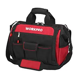 Сумка для хранения инструментов WORKPRO 1" с открытым верхом многофункциональная сверхмощная сумка для инструментов мужская сумка через плечо для инструментов