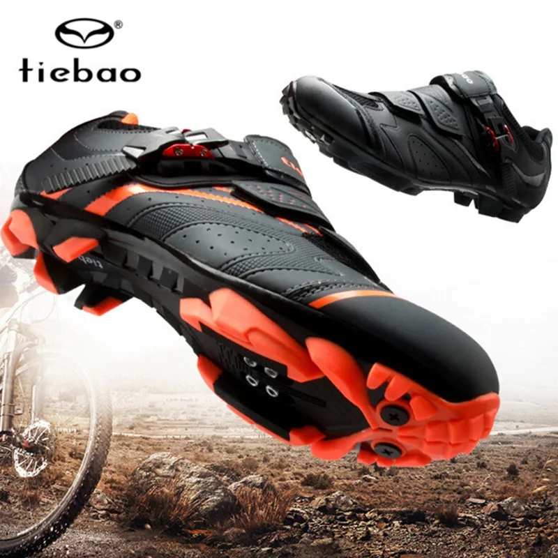 Велосипедная обувь Tiebao sapatilha ciclismo mtb мужские кроссовки Женская обувь для горного велосипеда самоблокирующаяся велосипедная обувь Superstar original - изображение