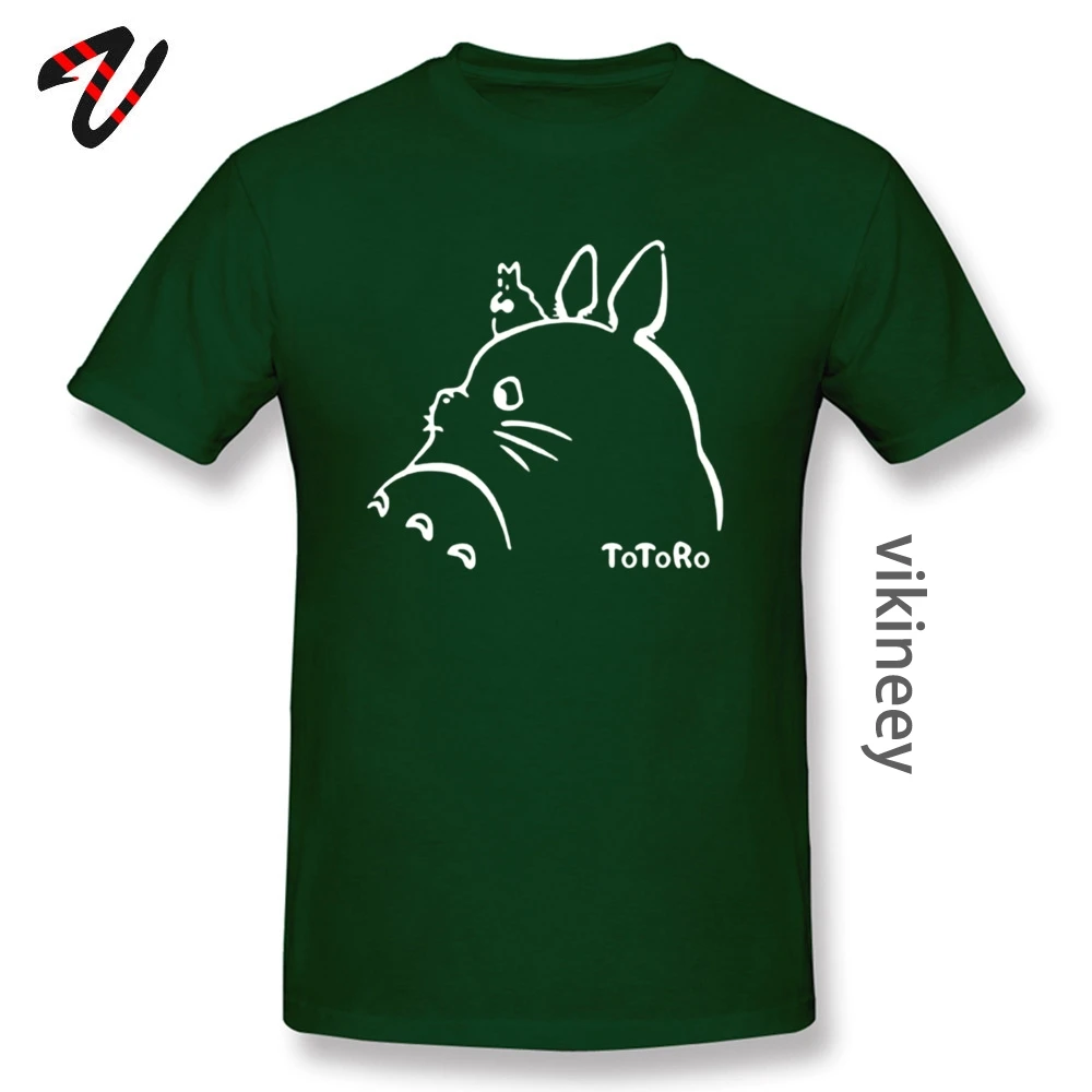 Totoro Print Short Sleeve T Shirt April FOOL DAY O Neck 100% Cotton Fabric Men T Shirts Print T Shirt Brand Drop Shipping Totoro0528 dark