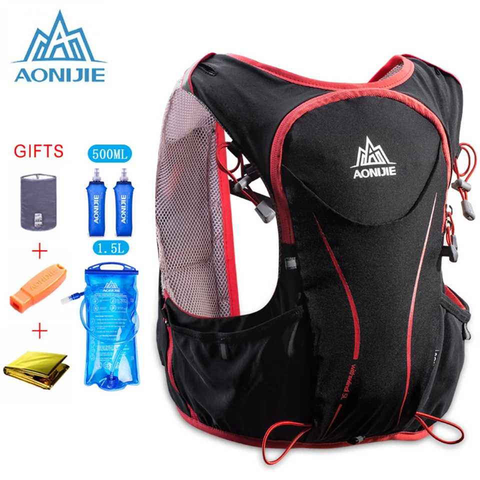 AONIJIE 5L Running Backpack Outdoor Hydration Sport Bag Lightweight Water Vest For Cycling Climbing Camping | Спорт и развлечения