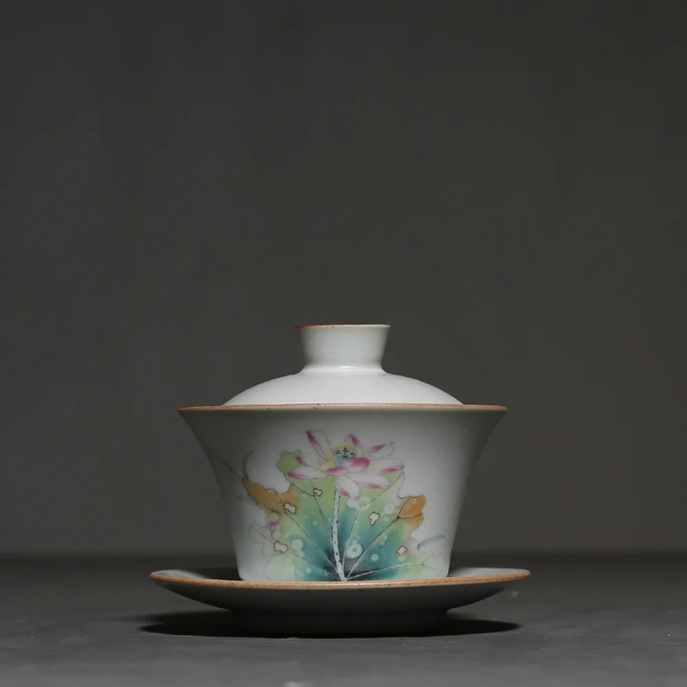 140 мл Ретро ру печной фарфор гайвань китайский чай кунг-фу Tureen - Цена: 2 260,97 руб.