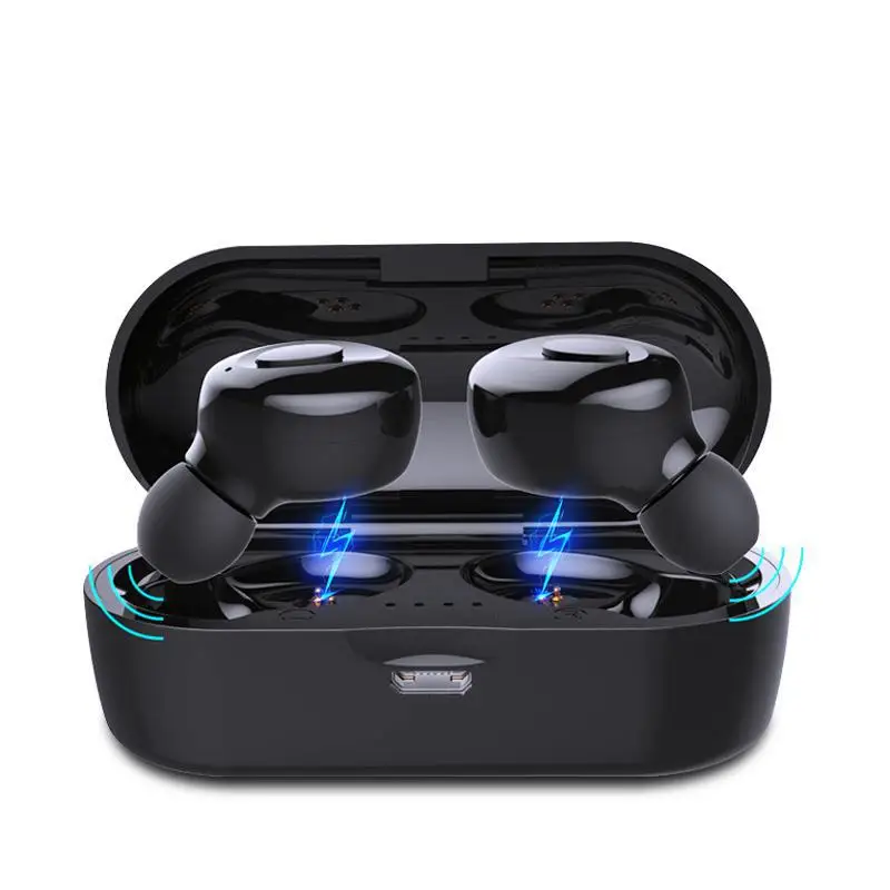 Auriculares intrauditivos inalámbricos con Bluetooth V5.0, dispositivo de audio TWS, impermeable, estéreo HiFI, para deportes