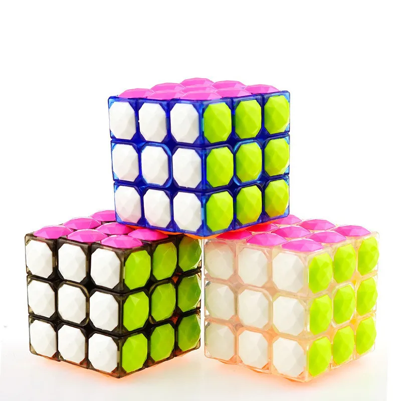 Yongjun YJ Carat Diamond 3x3x3 безопасный ABS Пластиковый Кубик Рубика для профессионалов