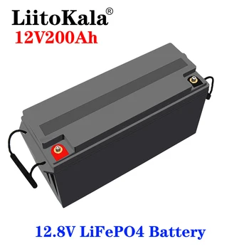 LiitoKala-baterÃa LiFePO4 de 12V, 200Ah, para RV, camping, coche de Golf, resistente al agua para barcos y pequeñas embarcaciones, 3000 ciclos, energÃa Solar fuera de la red, 150A BMS 1