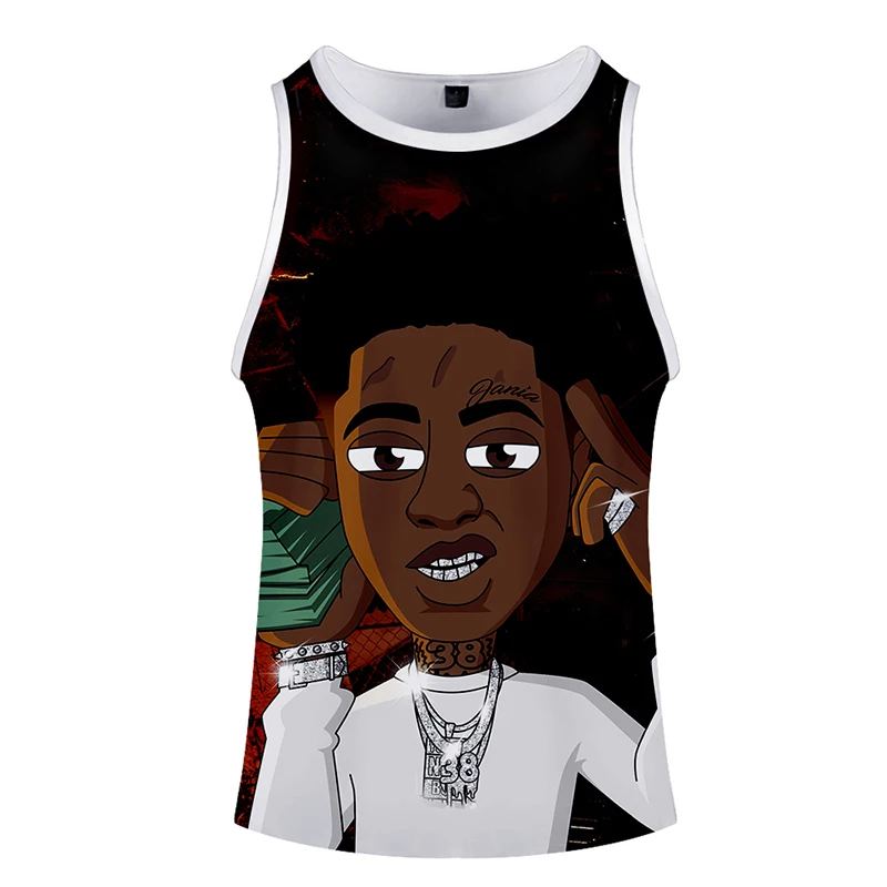 YoungBoy Детский костюм Homme 3d Бодибилдинг майка Топы Без Рукавов Летняя мода хип хоп Спортивная мужская и женская одежда Фитнес 3D жилет