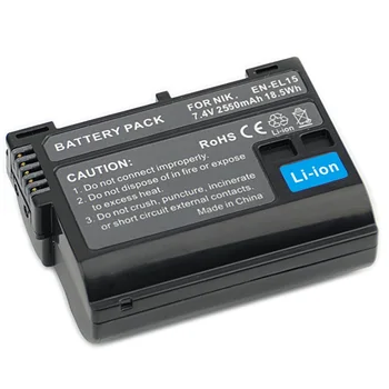 

2550mAh EN-EL15 Battery ENEL15 For Nikon DSLR D600 D610 D800 D800E D810 D7100 D500 D750 D7500 D600E Digital Camera