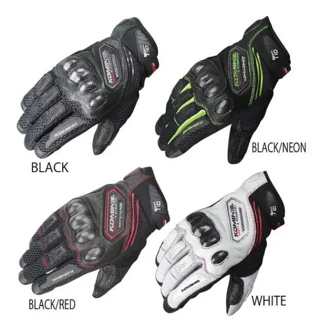 

Free shipping new arrival KOMINE GK-167 touch screen mesh carbon protective gloves 4 colors 12