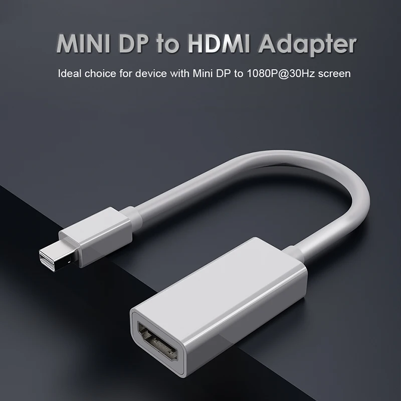 Переходник CABLETIME Mini DisplayPort HDMI переходник DP M/F 1080P 30 Гц для MacBook Pro Air iMac projector