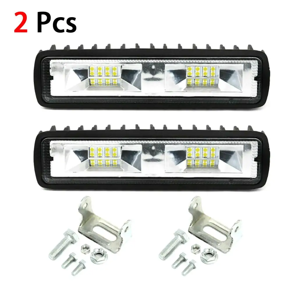 

2pcs 18W 16LED Work Light Bulb Spot Beam Bar Daytime Running Lights Car SUV Off Road Driving Fog Lamp Car Accessories