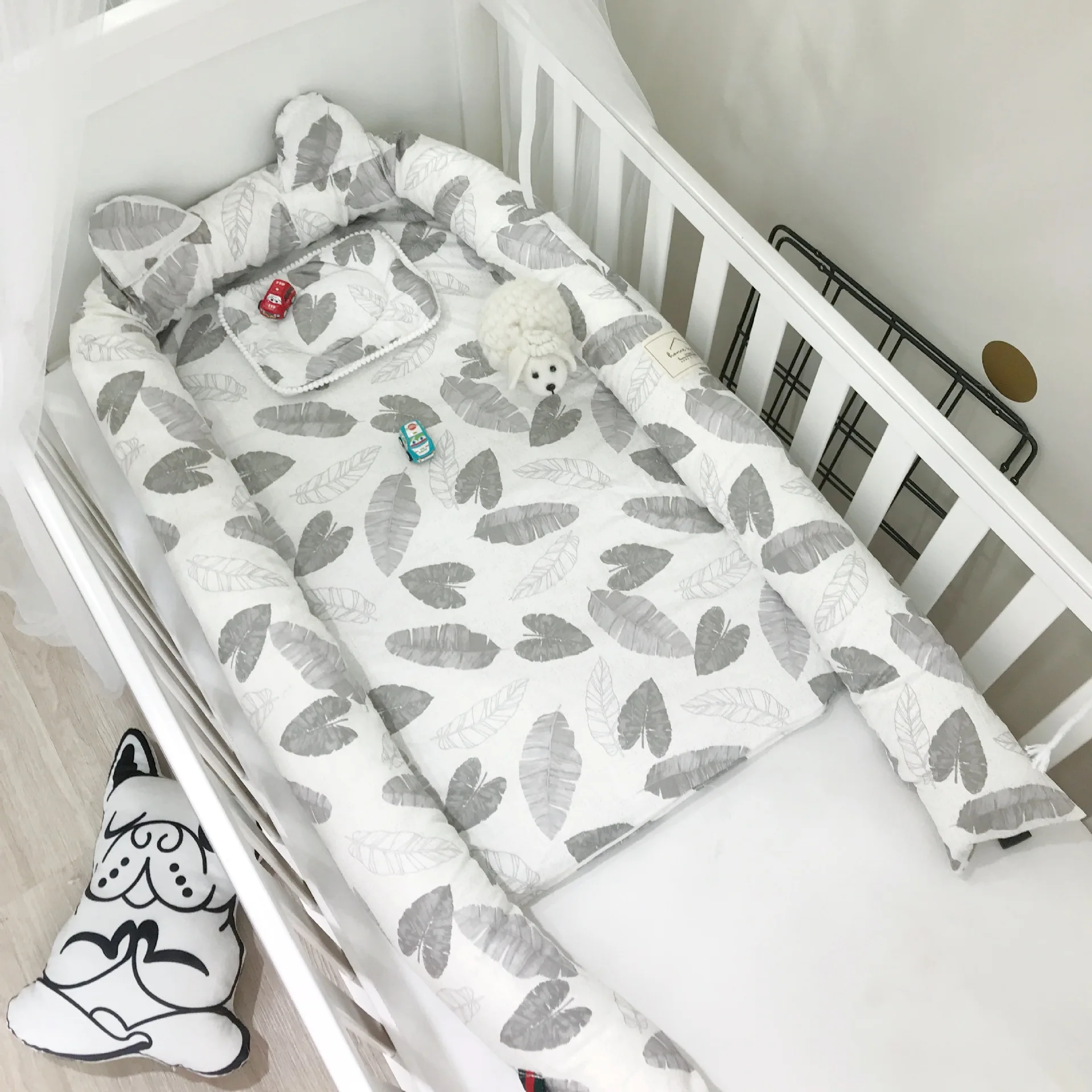 Мультипликационная многофункциональная переносная детская кроватка для новорожденных бионическая маточная кровать для путешествий детская кроватка