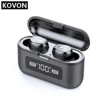

281 TWS 5.0 Earphone Stereo Wireless Headset Headphone IPX7 Waterproof Earphone 1200mAh LED Smart Power Bank Earbuds