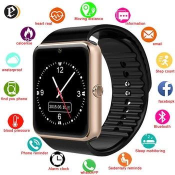 

Smartwatch Fitness Tracker GT08 Smart Watches Sports Android Bluetooth Digital Smart Watch Men Women Saat Relojes Inteligentes