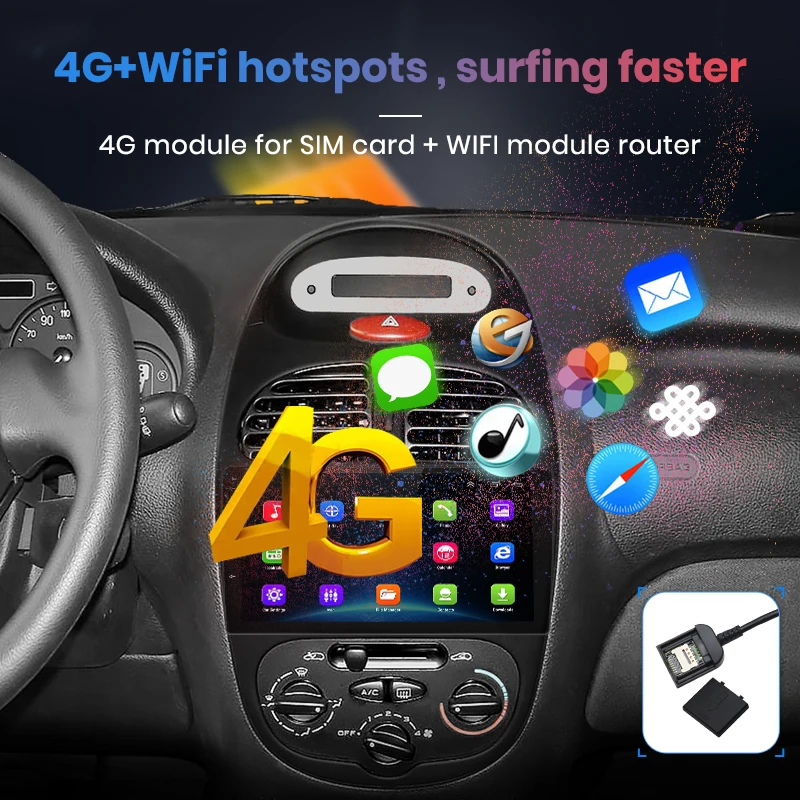 Perfect Junsun V1 2G + 32G Android 9.0 For Peugeot 206 2001 - 2008 Car Radio Multimedia Video Player Navigation GPS 2 din dvd 5