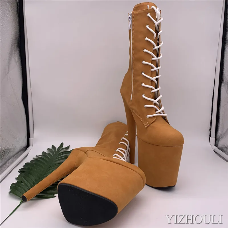 Sexy dancing shoes 8 inches, new ankle boots thin heel, bag heel boots, 20cm model pole dancing boots