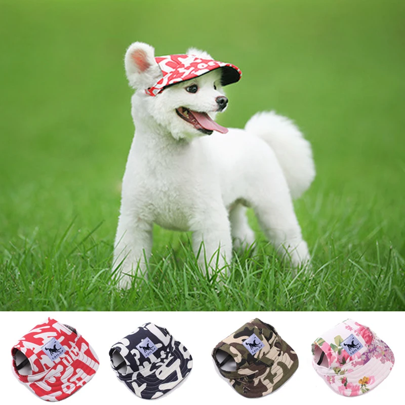 

New Pet Dog Cute Print Cap Baseball Hat Small Dog Outdoor Hat Pet grooming dog hat Pets accessories for dogs cats