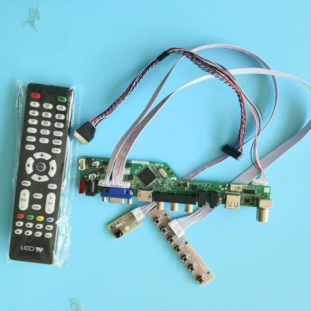 Комплект для N101LGE дисплей экран Аудио 1024x600 40pin LVDS VGA USB HDMI TV AV LCD светодиодный panel