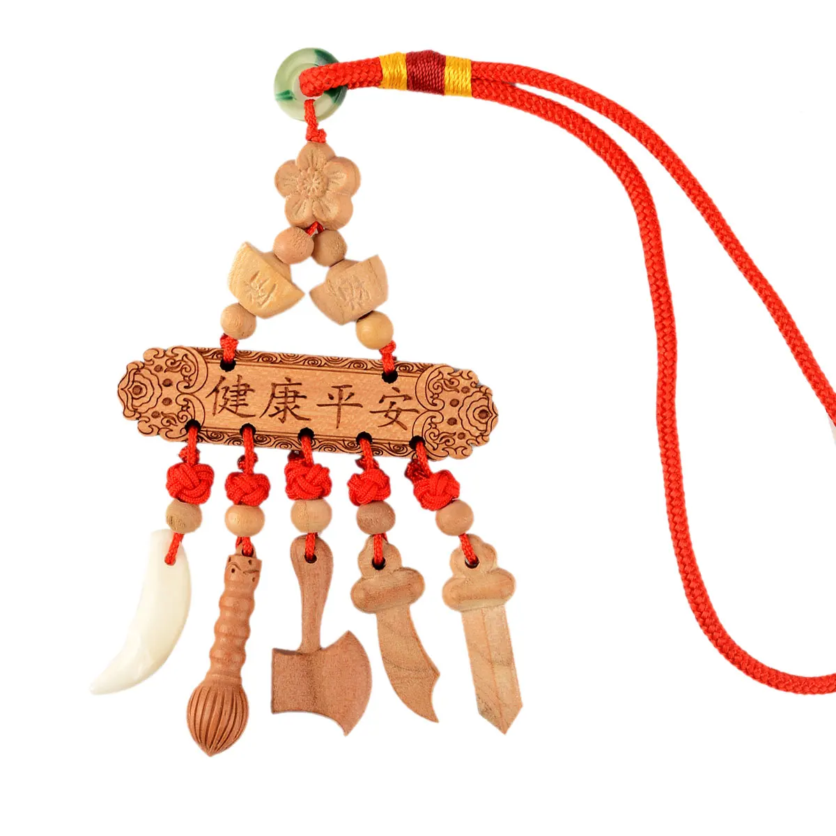 

Peach Wood Sword Baby Baby Room Pendant Peach Knife Peach Wood Ax Dog Teeth Wenchang Pen Wood Carving Ornament