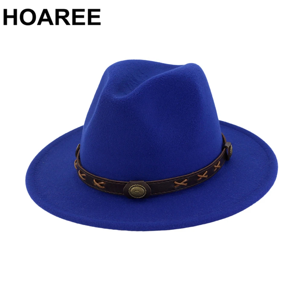 Royal blue wide brim hat Clearance