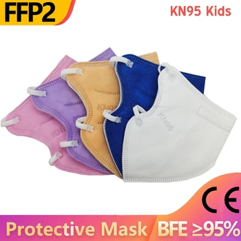 

FFP2 CE KN95 Kid Masks For 3-13 Old Children Dustproof Breathable Masks Reusable Order Child CE Certified Hygienic masque enfant