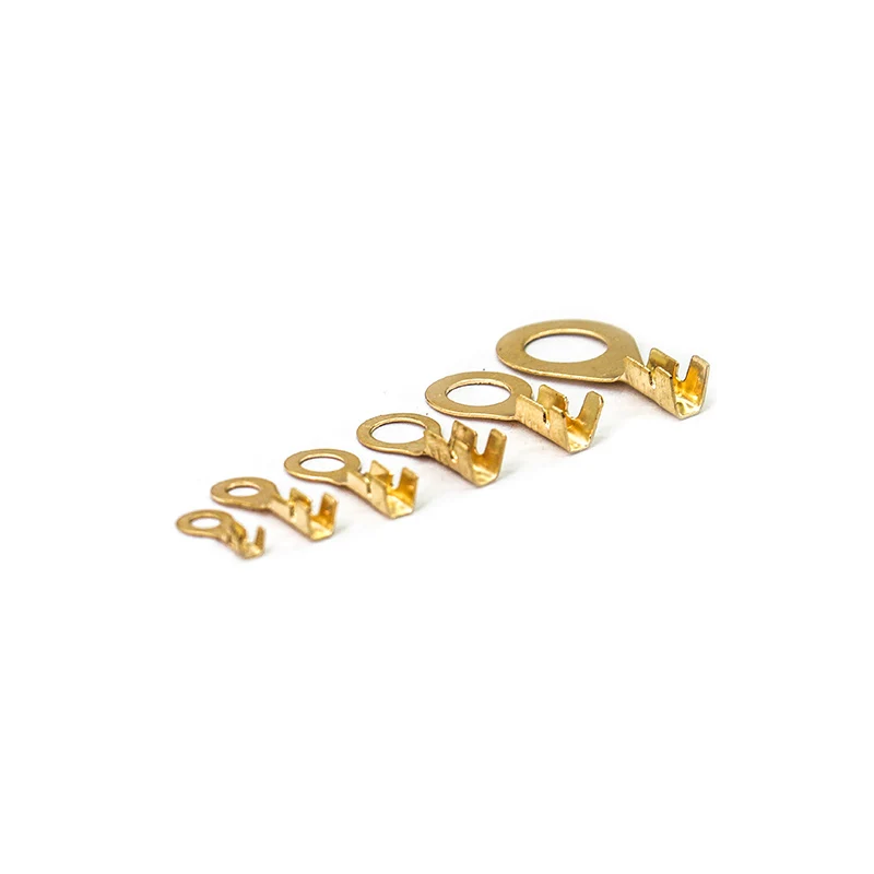 O-Type 2.5/3.2/4.2/5.2/6.2/8.2 CrimpTerminals Electric Sertir Car Speaker Male Terminal Cold Pressed Plating Lug