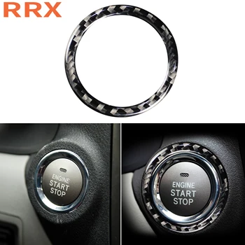 

For Lexus IS250 300 350 200 T 2013-2018 Carbon Fiber Car Engine START STOP Button Sticker Switch Ring Cover Auto Accessories