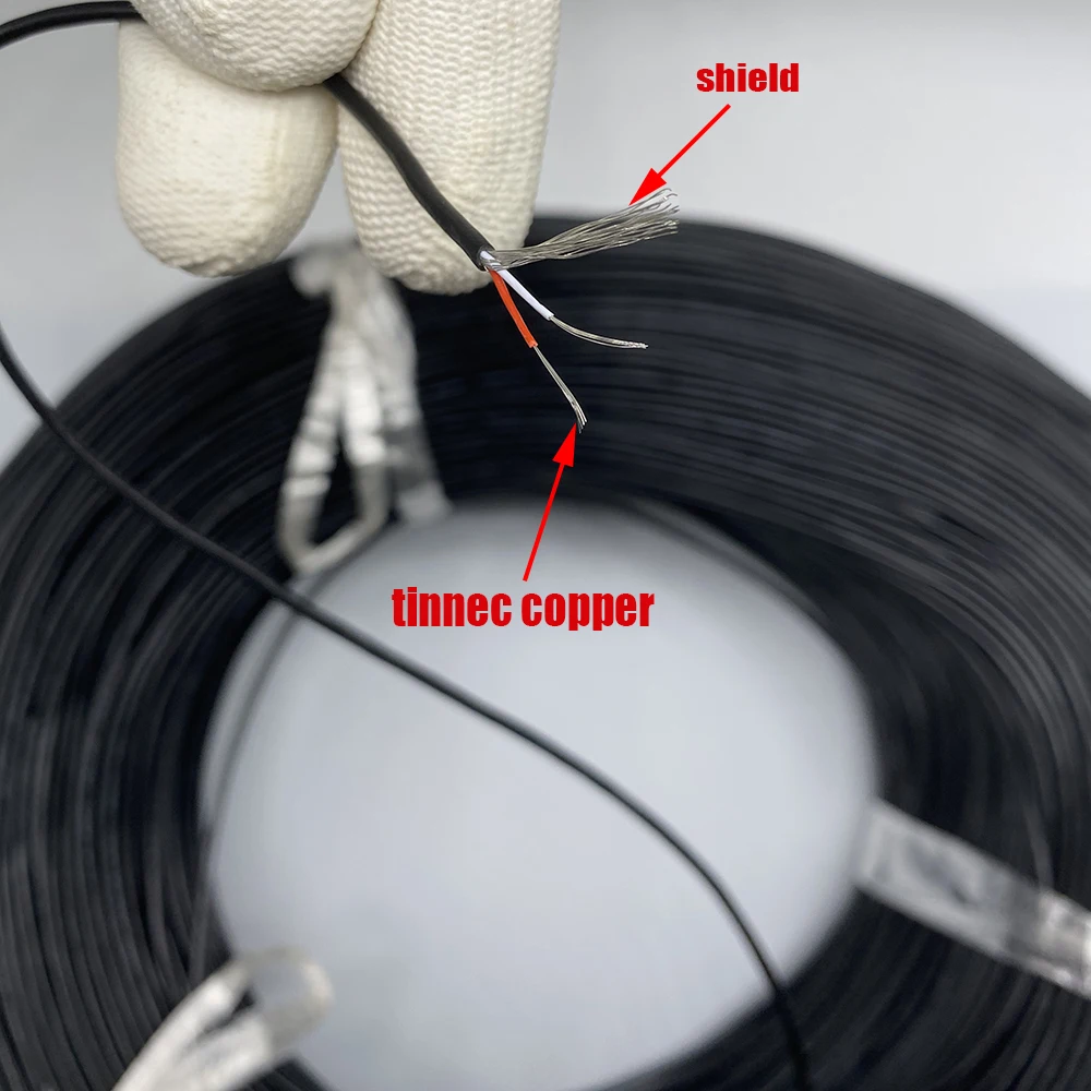 Многожильный тонкий экранированный провод 2P 2 ядра 32AWG обмотка ...
