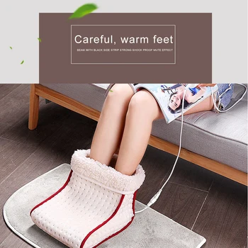 

Foot Warmer Washable Heated Pad Cushion Remote Control Electric Warm 24W Plug Type Settings Foot Care Thermal Foot Warmer