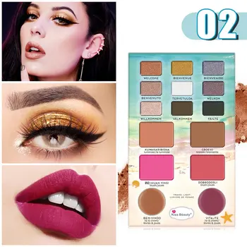 

Professional Eyeshadow Makeup Cosmetic Palette Eye Shadow Set for Blush Lipsticks Highlighters or Liner Shades