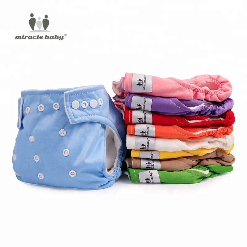 

Miraclebaby Washable Baby Cloth Diaper For Baby Girls And Boys Reusable Baby Diapers Pant In Adjustable Once Size Changing Nappy
